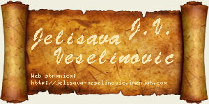 Jelisava Veselinović vizit kartica